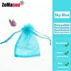 20-100PCS Vegetable Grapes Fruit Grow Bags Fruit Protection Bags Garden Anti-Bird Netting Mesh Bag Strawberry Bags Garden Tools