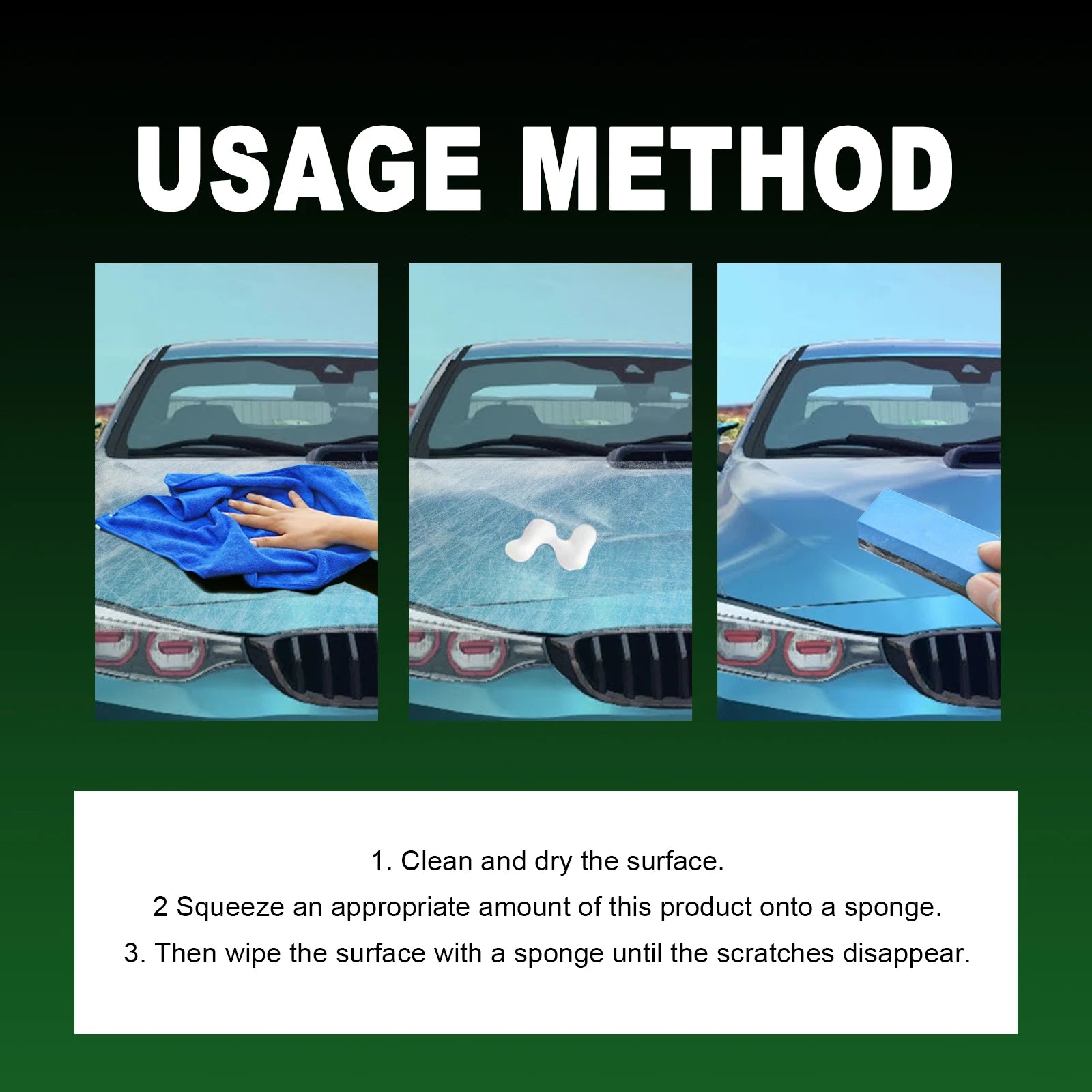 Homonth Car Scratch Polishing Cream Car Paint Scratch Repair Refurbish