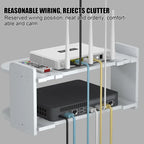 Wifi Storage Racks Bedroom Wall Wireless Perforation-Free Shelf Storage Box Hanging Wall Remote Control Shelf Set-Top Box Router