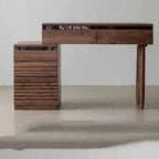 nordic brown luxury dresser eithe drawers box Modern Large Women Dressing Table Storage Hotel Wooden Schminktisch Furniture
