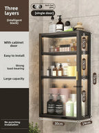 Japanese Acrylic Bathroom Cabinet Wall-mounted Mirror Box Transparent Bathroom Cabinets with Storage Rack Bathroom Furniture