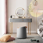 Drawers Vanity Dressing Makeup Table Mirror Mobile Bedroom Dresser Organizer Lights Penteadeira Quarto Bedroom Furnitures