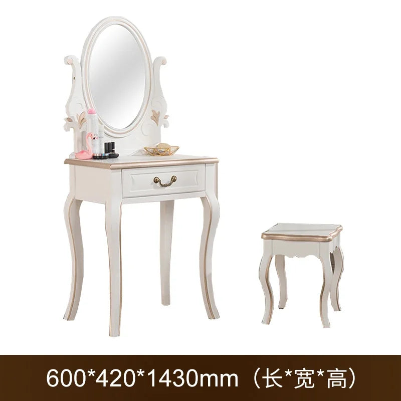 FG11American dresser retro Mediterranean style end of bed with mirror beauty table and chairs European style