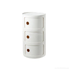 Nightstands Modular Bedside Table Round Large-capacity Storage Bedside Small Cabinet Bedroom Simple Storage Narrow Side Cabinet