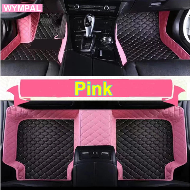 Car Floor Mats For Nissan Leaf ZE1 2018~2022 Luxury Leather Mat Durable Pad pets Interior Parts Rugs Set Accessories 2019
