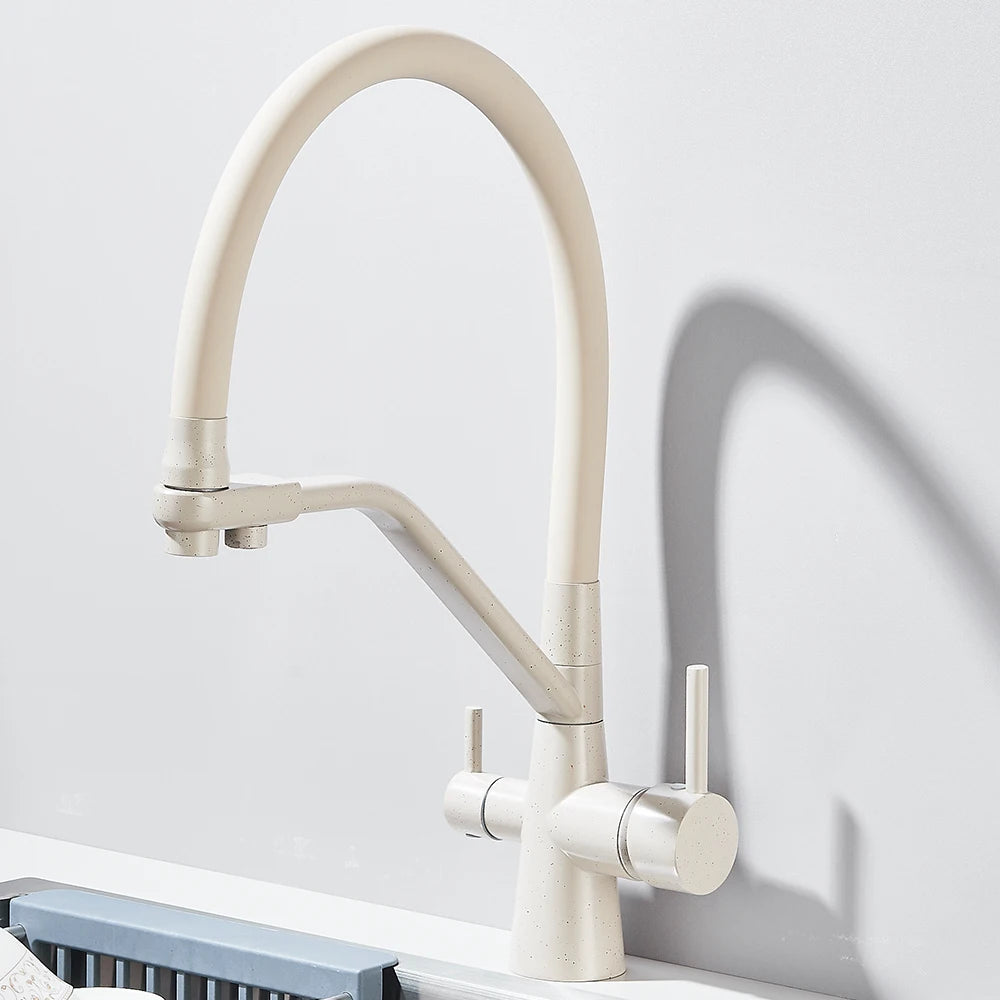 Filtered Kitchen Faucet Purification Water Tap Water Filter Tap For Kitchen Sink 3 in 1 Purifier Vessel Sink Mixer