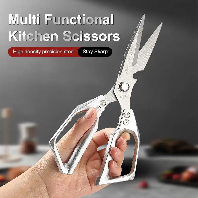 Kitchen Scissors Heavy Duty Multi Functional - High Hardness Sharp Stainless Steel For Cutting Chicken Fish Duck Tool