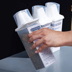 Kitchen Food Container Sealed Crisper Grains Tank Storage Kitchen Sorting Rice Storage Box Container Bottles And Jars