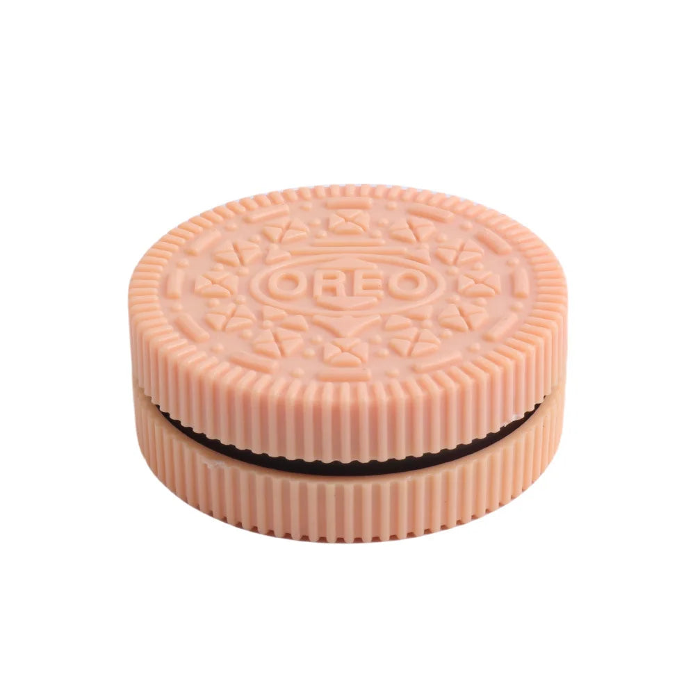 60MM Herb Grinder Plastic Cookie Biscuit  Crusher Hand Muller Cigarette Chocolate Grinder Crusher Tobacco Smoking