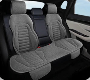 All-Season Linen Car Seat Covers Universal Fit for Sedans SUVs Trucks - Breathable Durable Comfortable Interior Accessories