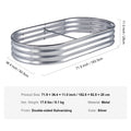 VEVOR Raised Garden Bed Outdoor Planting Boxes with Open Base for Growing Flowers/Vegetables in Backyard/Garden/Patio/Balcony