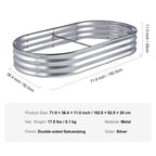 VEVOR Raised Garden Bed Outdoor Planting Boxes with Open Base for Growing Flowers/Vegetables in Backyard/Garden/Patio/Balcony