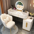 White Bedroom Vanity Table Makeup Mirror Chair Modern Organizer Dressing Table Cosmetics Cheap Penteadeira Trendy Furniture