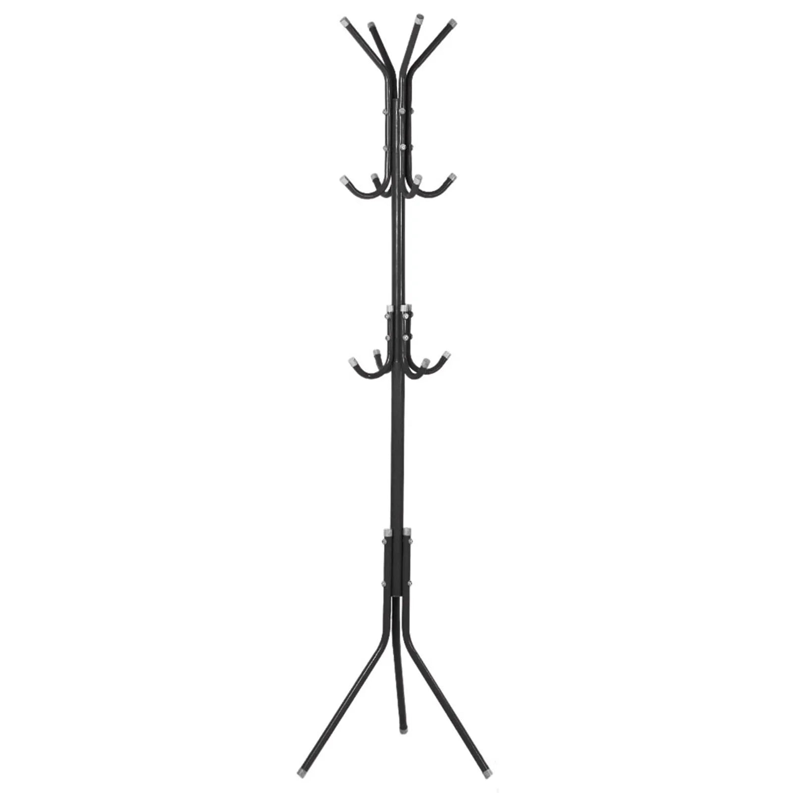 Multi Hook Metal Coat Hat Rack Tree Stand Clothes Bag Hanger Organizer for Home Bedroom
