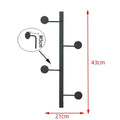 Japanese Style Minimalist Metal 4 Hooks Clothes Hat Rack Wall Hanging Creative Entrance Bedroom Decoration Foyer Hooks Hangers