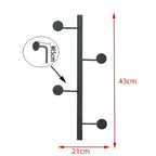 Japanese Style Minimalist Metal 4 Hooks Clothes Hat Rack Wall Hanging Creative Entrance Bedroom Decoration Foyer Hooks Hangers