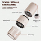 1500mAh Electric Coffee Grinder Externally Adjustable Type-C Charging Coffee Burr Grinder Bean Grinding Machine Coffee Maker