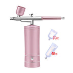 Mini Air Compressor Kit Air-Brush Paint Spray Gun Airbrush For Nail Art Tattoo Craft Cake Nano Fog Mist Sprayer