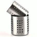 1/2 Piece  Steel Stainlesscylindrical Chopstick Cutlery Storage Box Suitable for Home Kitchens, Restaurants, and Dormitories