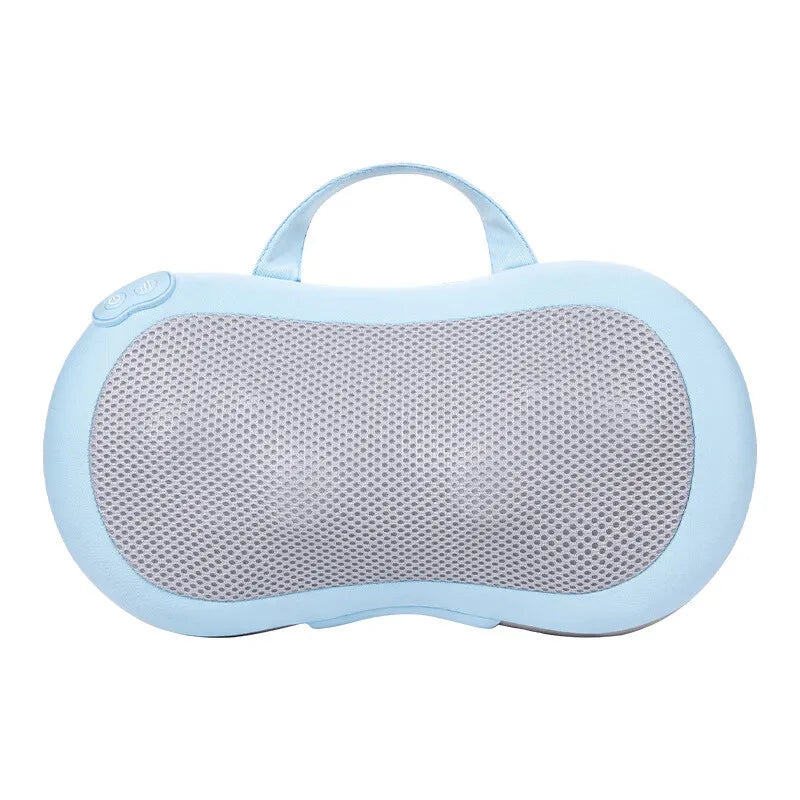 New 3-Speed Adjustment Infrared Heating Neck Back Massage Pillow Red Light Hot Compress Wireless Portable Shiatsu Massage Pillow