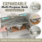 1pcs/Retractable kitchen rack under sink cabinet household layered dishes seasoning bottle finishing storage rack