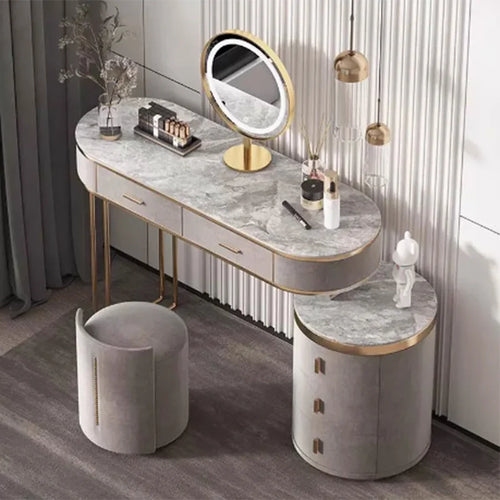 Girl Garden Vanity Table Bedroom Mirror Modern Bathroom Dressing Table Jewelry Organizer Mesa De Maquillaje Trendy Furniture
