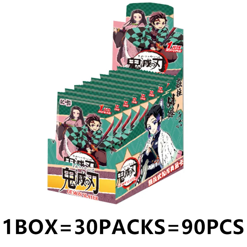 Douqu Original Demon Slayer English Version Trading Card Full Series Anime Collection Card Board Game Children's Toys Gift