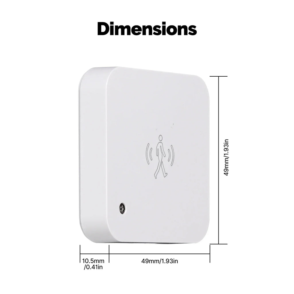 MOES Tuya ZigBee and WiFi Smart Human Presence Sensor Motion Detection Light Luminance Sensor Wired Design App Notification