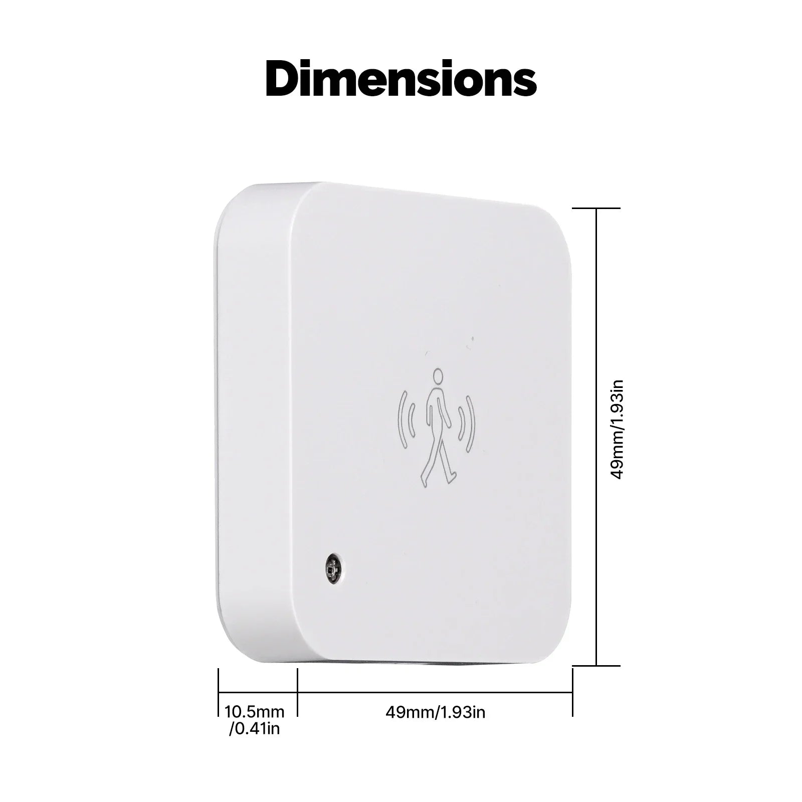 MOES Tuya ZigBee and WiFi Smart Human Presence Sensor Motion Detection Light Luminance Sensor Wired Design App Notification