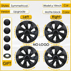 4PCS HubCap  For Tesla Model Y 19 Inch Performance Wheel Caps Automobile Replacemen Hub cap Full Rim Cover Accessories 2018-2024