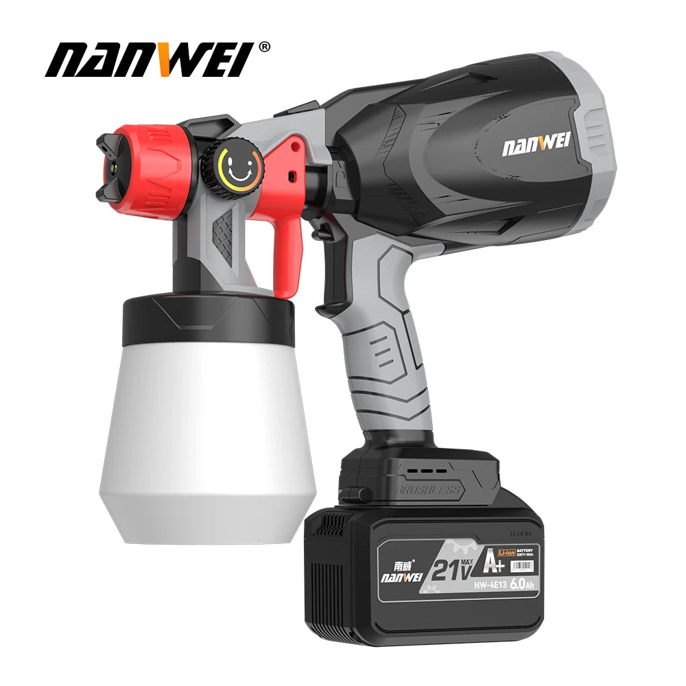 Nanwei Electric Spray Gun Paint Emulsion Paint Spray Gun Sprayer Household Lithium Electric Sprayer Disinfection spray Gun