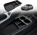For EV6 Lower Center Console Organizer Tray Interior Accessories Storage Box ABS Material with 2022 2023 2024 Kia EV6 Accessorie