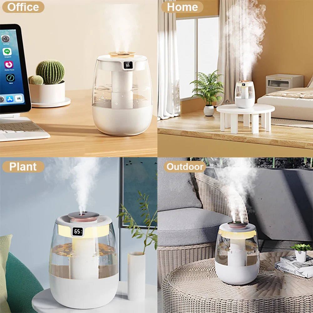 Air Humidifier 1300ml Large Capacity Aroma Humidifier Double Nozzle Es
