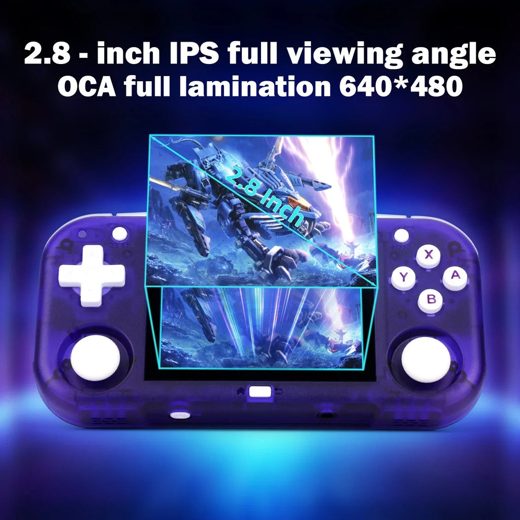 AMPOWN Mini Zero 28 Handheld Game Console 2.8'' IPS Screen AllWinner A133P CPU Android OS Wifi MAGICX ZERO28 Video Player Gifts