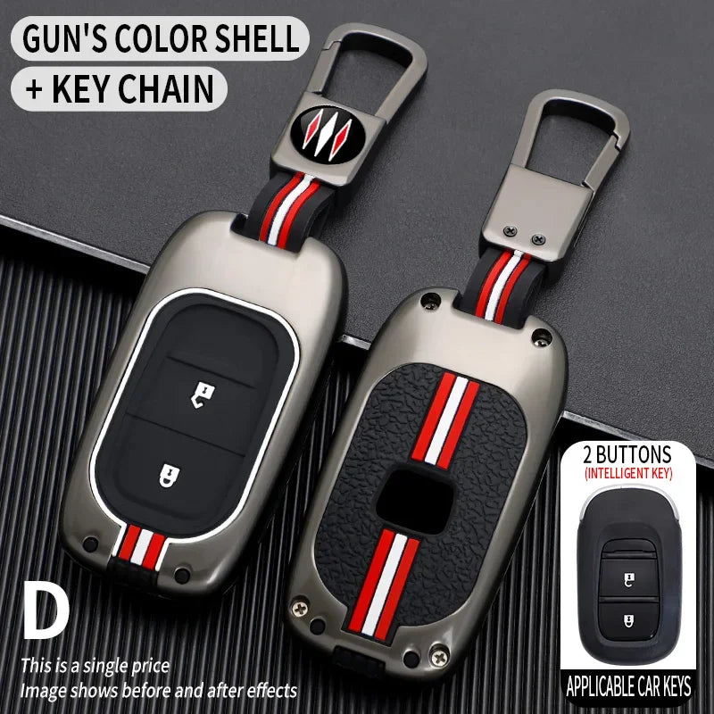 for Honda CR-V Civic Accord HR-V CR-V CRV HRV Fit City Odyssey XRV Hrv Metal Car Key Cover Fob Case Shell 2023 2024