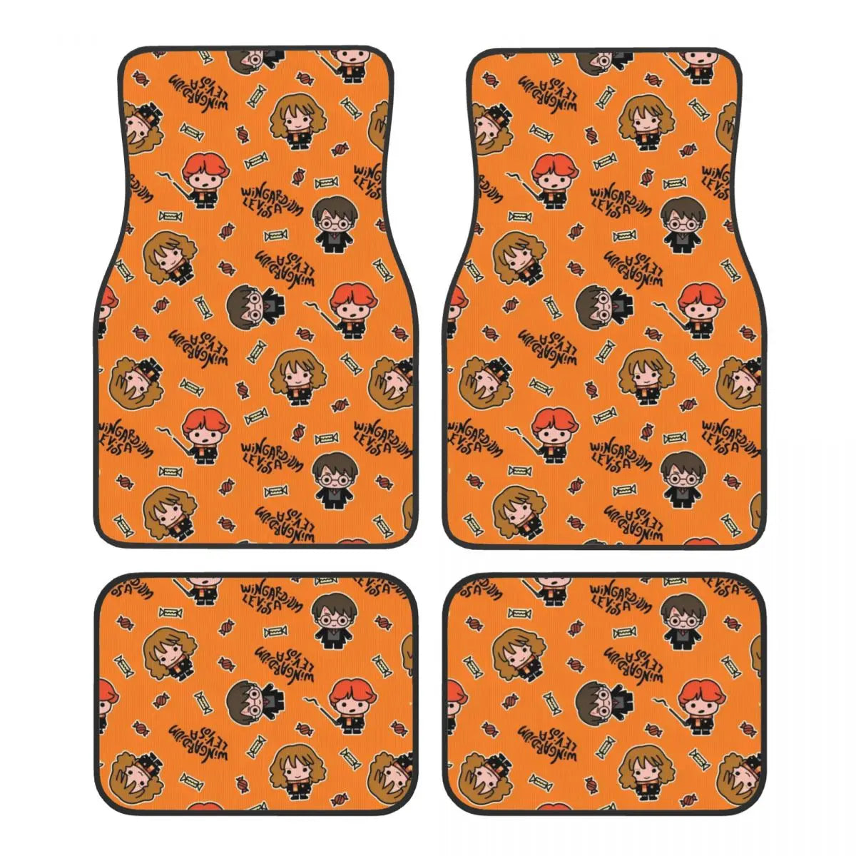Harrys Potters Automotive Floor Mats for Cars Universal Fit Full Set Car Floor Mats Non-Slip for SUV Truck