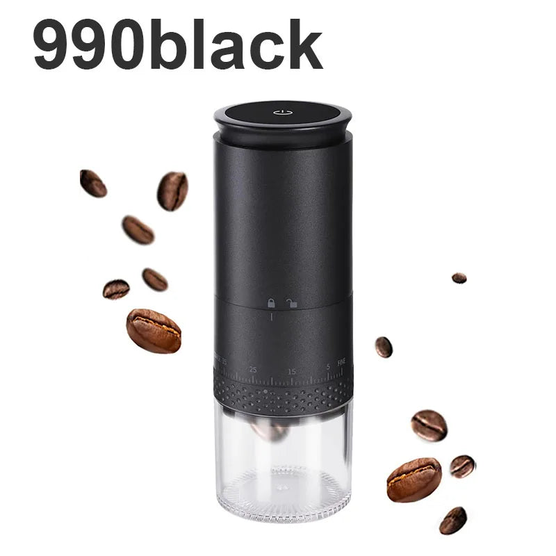 Portable long endurance electric coffee grinder with USB charging adjustable ceramic grinding core grinder