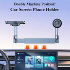 Hipacool Dual-position Car Screen Phone Holder Bracket Aluminum Alloy Adjustable for Tesla Model 3 Highland Y Car Accessories