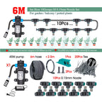 110-240V 45W Self-priming Pump Garden Greenhouse Plants Micro-Irrigation Kit Rapid Insertion 0.15MM Spray Nozzle Watering System