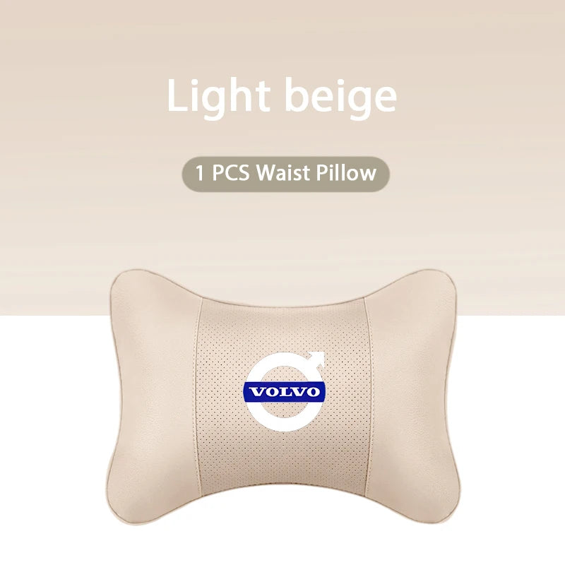 Car Headrest/Lumbar Support Car Neck Pillow Waist Cushion For Volvo Xc60 Xc90 V40 V60 S60 V50 V90 S80 C40 XC40 V70 XC70 C30 C70