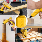 80W Electric Cordless Hot Glue Gun Portable Rechargeable For Dewalt 18V Battery With 11mm Glue Sticks For Home DIY Repair Tool