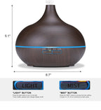 Ultrasonic Cool Mist Onion Humidifier Remote Control Oil Diffuser Colo