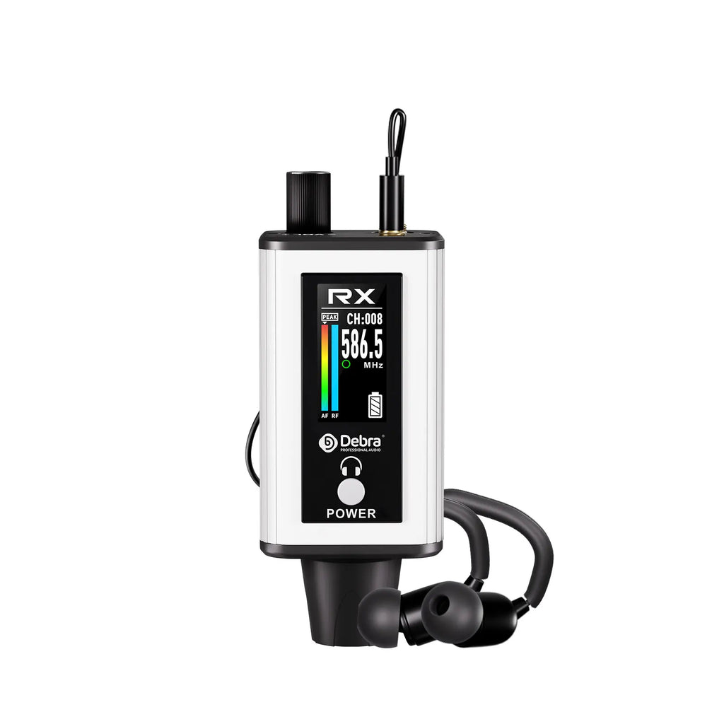 EMX-1 Wireless Monitoring System, Portable UHF Rechargeable Wireless System for Musical Instruments, Dynamic Wired Microphone