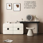 Italian minimalist storage cabinet integrated retractable dresser large capacity bedroom modern minimalist dressing table