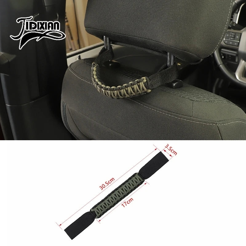 JIDIXIAN Car Seat Headrest Grab Handle for Jeep for Dodge for Ford F150 for Jimny for Chevrolet for GMC for Chrysler for 4Runner