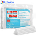 Mini Hot Glue Sticks 50 100 200 400 Pcs, 7x100mm High Adhesive Multipurpose for Kid Adult DIY Art Craft Gluing Repairing