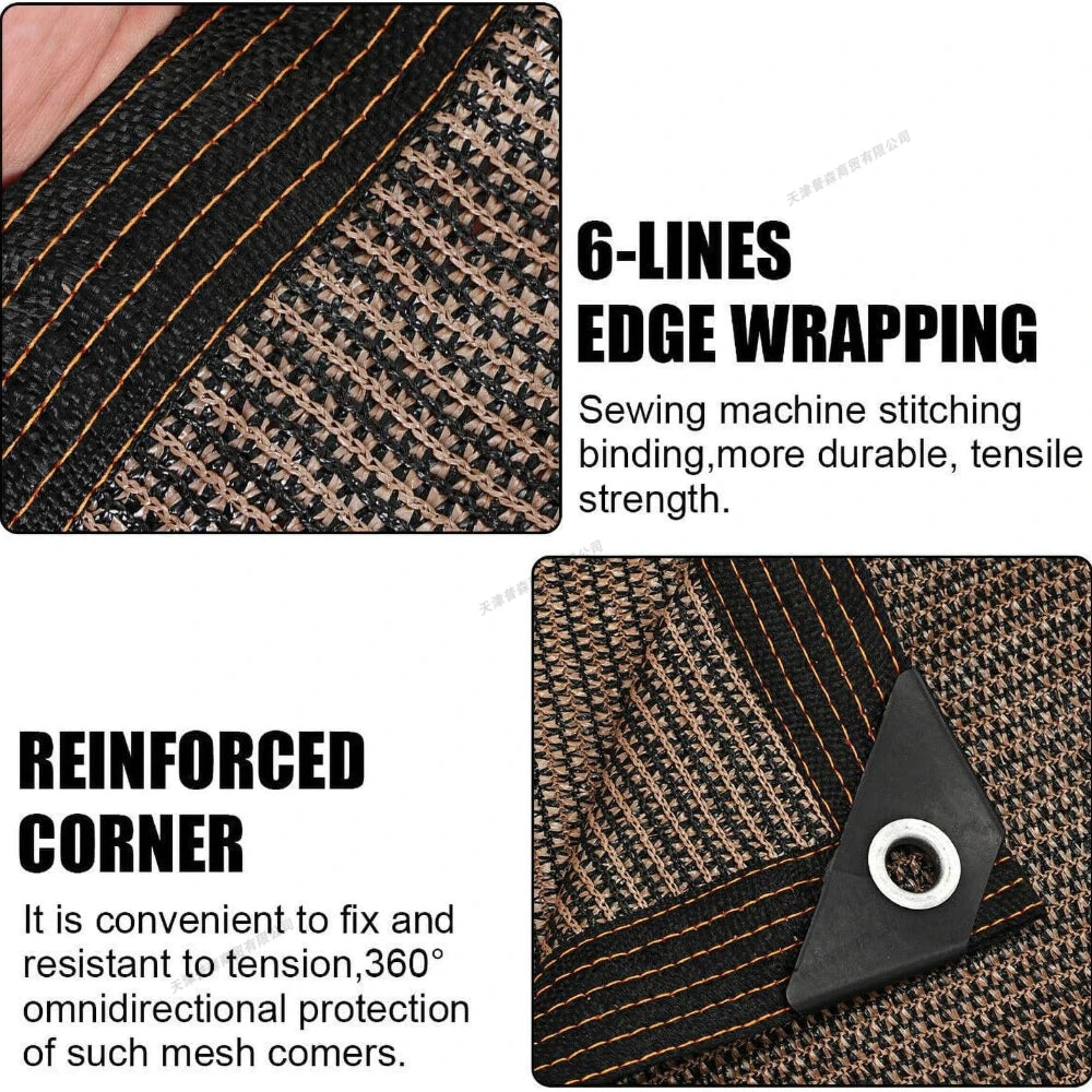 Garden Shade Cloth with Grommets Shade Cloth Sun Shade Fabric Shade Cover for Patio Garden Pergola Shade Cover Canopy Greenhouse