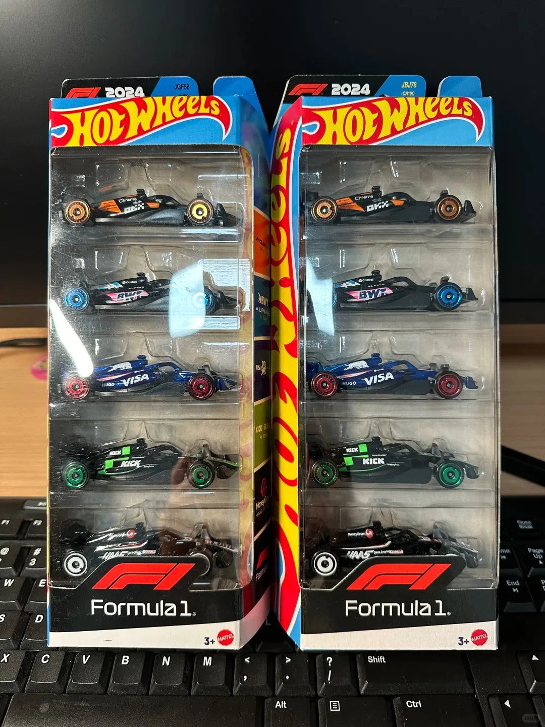 New In Stock Hot Wheels X Formula 1 Jln11 Collectible Car 1/64 Toy Set 5 Packs Diecast Vehicle Gift