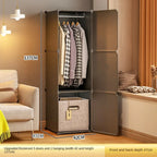 Folding Wardrobe Clothes Cabinets Simple Dressers Cube Storage Locke Closet Plastic Collapsible Sturdy Home Bedroom Furniture