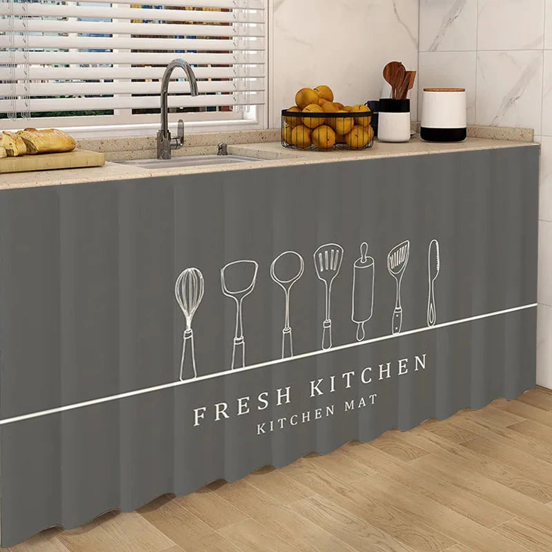 INS Kitchen Cabinet Curtain Self-Adhesive Half-curtains Cupboard Wardrobe Cover DustProof Short Curtains Home Decor Cortinas 커튼